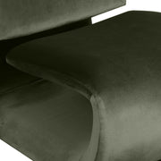 Nouveau Velvet Upholstered Accent Chair in Green - 33022Green