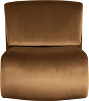 Nouveau Velvet Upholstered Accent Chair in Saddle - 33022Saddle