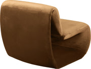 Nouveau Velvet Upholstered Accent Chair in Saddle - 33022Saddle