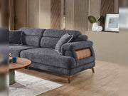 Nova Elf 4-pieces (2 Sofa & 2 Chair) Livingroom in Cream - Brown - 200-ELIF-NOV-A620-3311