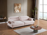 Nova Elf 4-pieces (2 Sofa & 2 Chair) Livingroom in Cream - Brown - 200-ELIF-NOV-A620-3311