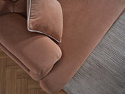 Nova Elf 4-pieces (2 Sofa & 2 Chair) Livingroom in Cream - Brown - 200-ELIF-NOV-A620-3311