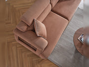 Nova Elf 4-pieces (2 Sofa & 2 Chair) Livingroom in Cream - Brown - 200-ELIF-NOV-A620-3311