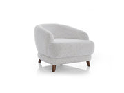 Nova Elf 4-pieces (2 Sofa & 2 Chair) Livingroom in White - Anthracite - 200-ELIF-NOV-A621-3311