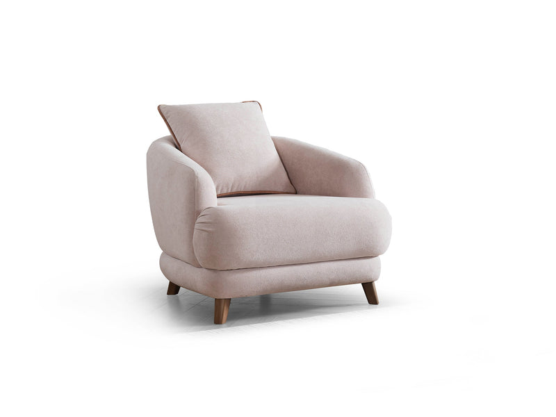Nova Elf 4-pieces (2 Sofa & 2 Chair) Livingroom in White - Anthracite - 200-ELIF-NOV-A621-3311