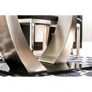 Nova Silver/Black Dining Table - CM3728T-TABLE