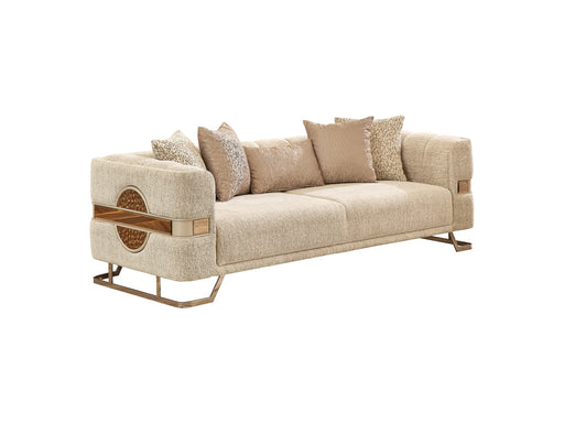 Nova Stationary Sofa Cream in Cream - 101-NOV-CEM19301-3