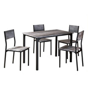 Nox - 5PC Dining Set, Table and 4 Chairs 1SET/CTN - D395-5PC-Set