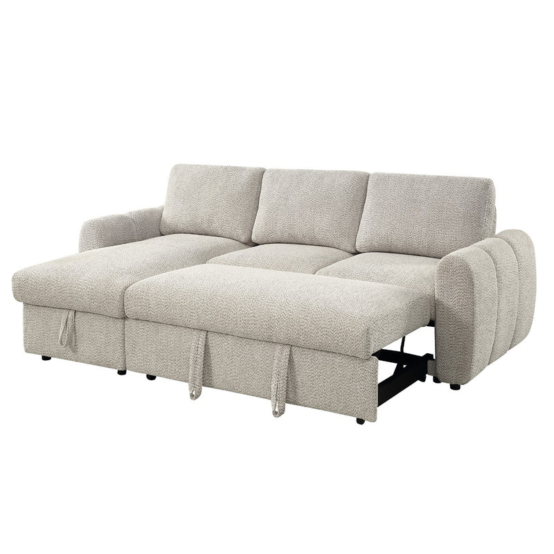 Nuriel Reversible Sectional Sofa w/Sleeper & Storage - LV07550