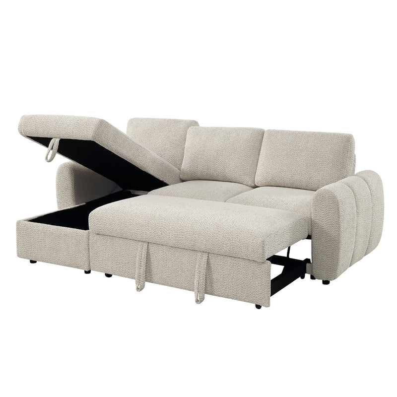 Nuriel Reversible Sectional Sofa w/Sleeper & Storage - LV07550