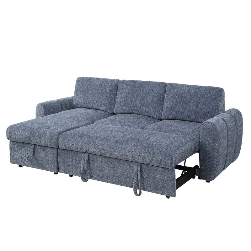 Nuriel Reversible Sectional Sofa w/Sleeper & Storage - LV07560