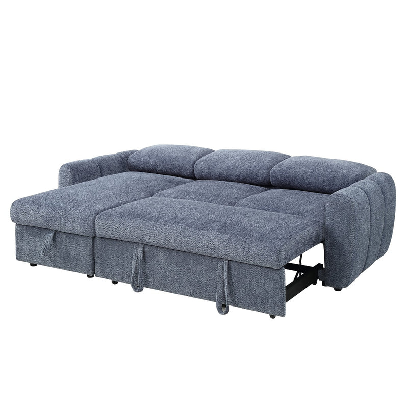 Nuriel Reversible Sectional Sofa w/Sleeper & Storage - LV07560