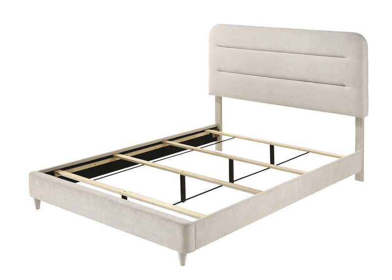 Nyomi White Queen Bed - Gate FurnitureQueen Bed