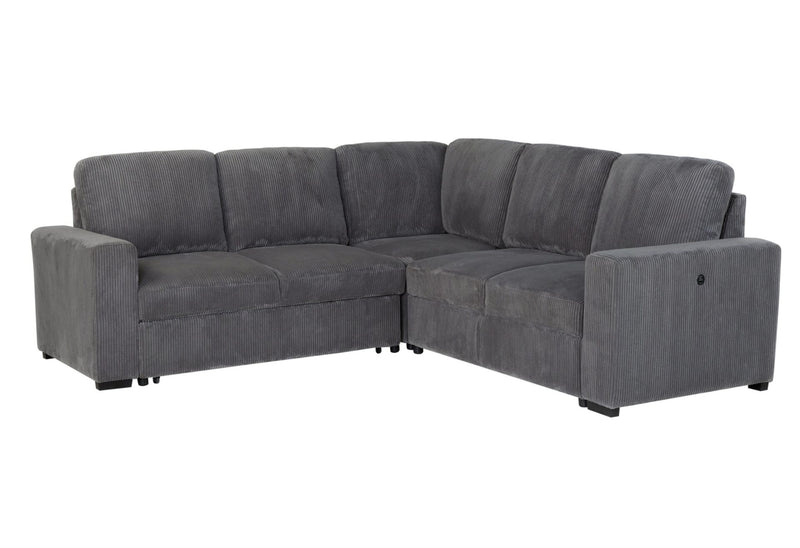 U2660 Grey Sofa Bed Sectional W/O Chaise And W/O Pullout - U2660-5-GREY-SEC W/O CHS & W/O PO