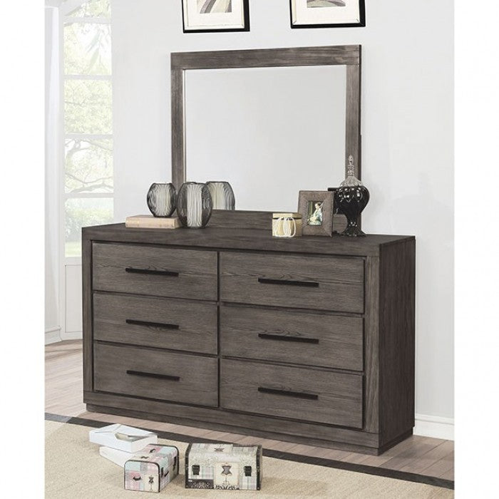 Oakburn Weathered Warm Gray Mirror - CM7047GY-M