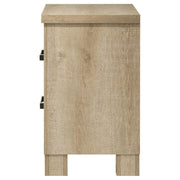Oakglen 2-drawer Nightstand Bedside Table Weathered Oak - 225102