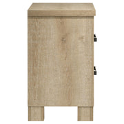 Oakglen 2-drawer Nightstand Bedside Table Weathered Oak - 225102