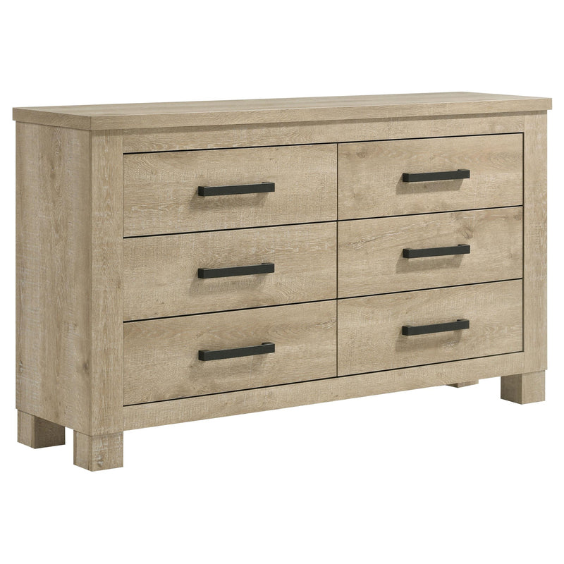 Oakglen 4-piece Eastern King Bedroom Set Weathered Oak - 225101KE-S4