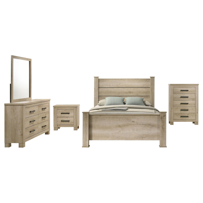 Oakglen 5-piece Queen Bedroom Set Weathered Oak - 225101Q-S5