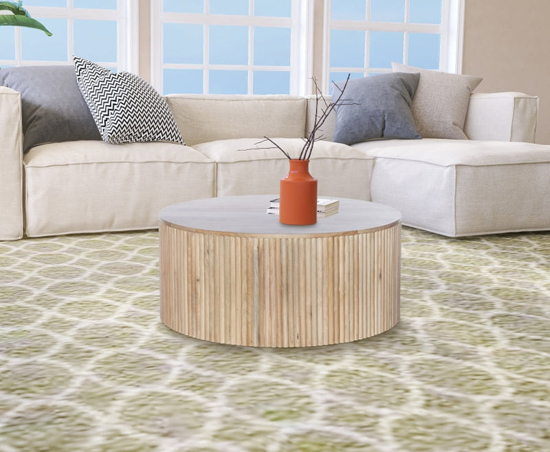 Oakhill Oak Wood Coffee Table in Natural - 276-CT