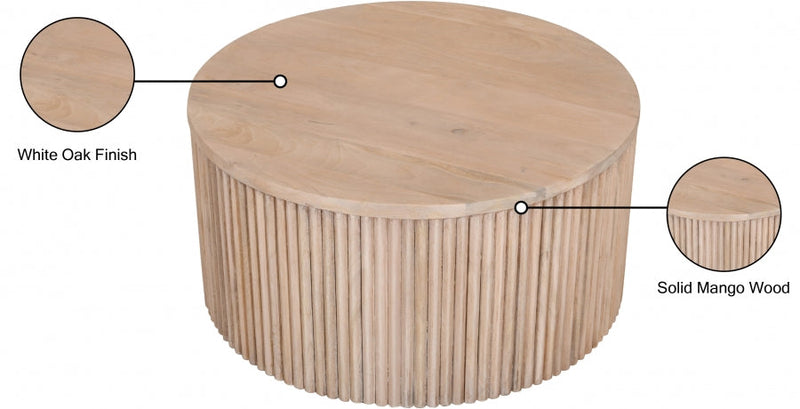Oakhill Oak Wood Coffee Table in Natural - 276-CT