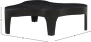 Oakley Oak Wood Coffee Table in Black - 213Black-C