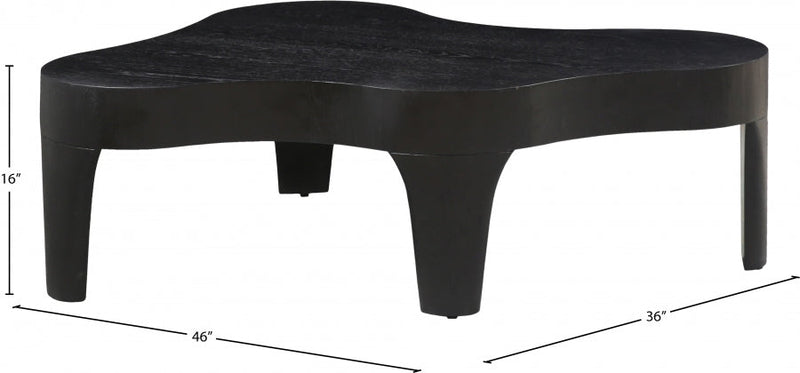 Oakley Oak Wood Coffee Table in Black - 213Black-C