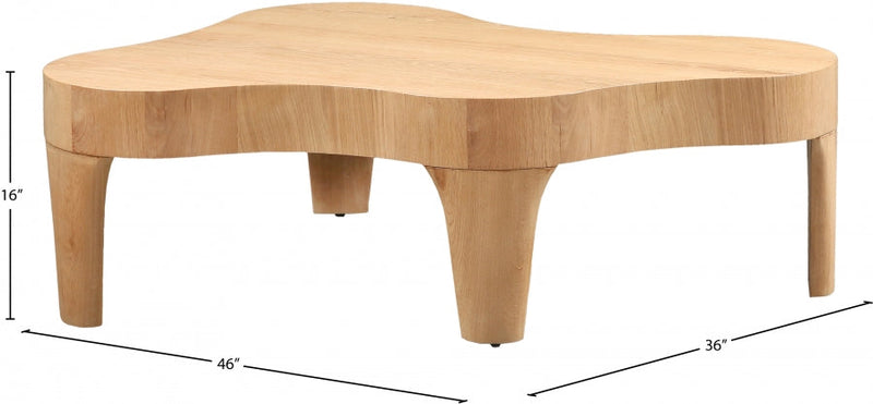 Oakley Oak Wood Coffee Table in Natural - 213Oak-C