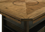 Oakly Brown Round/Square Counter Height Dining Set - Gate FurnitureCounter Height Set