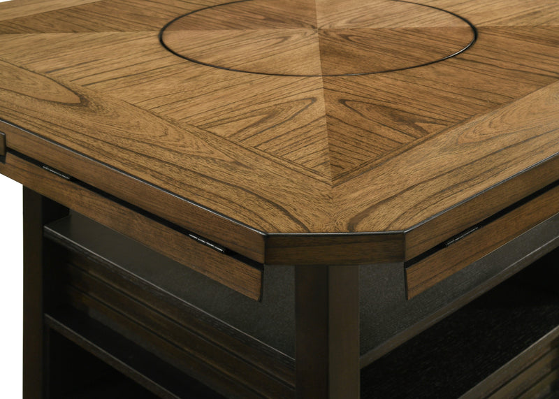Oakly Brown Round/Square Counter Height Dining Set - Gate FurnitureCounter Height Set