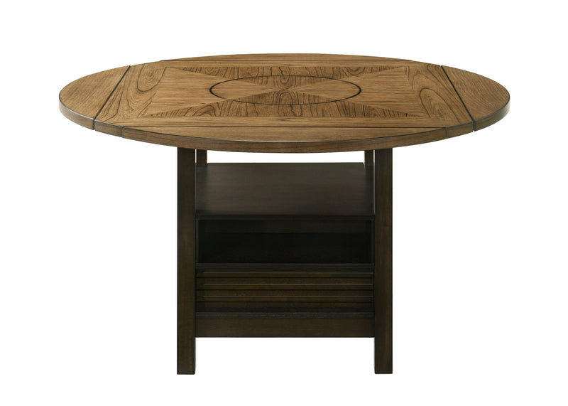 Oakly Brown Round/Square Counter Height Dining Set - Gate FurnitureCounter Height Set
