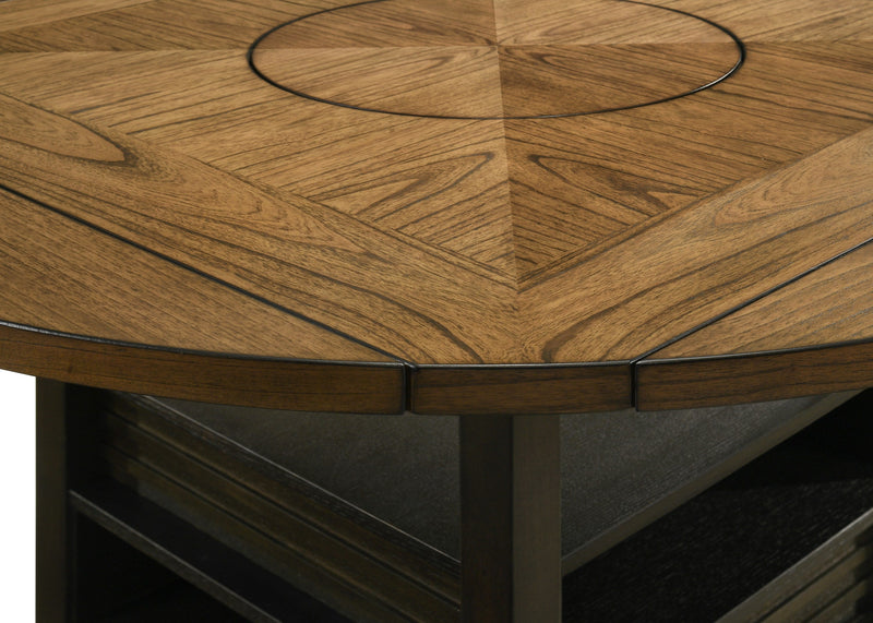 Oakly Brown Round/Square Counter Height Dining Set - Gate FurnitureCounter Height Set