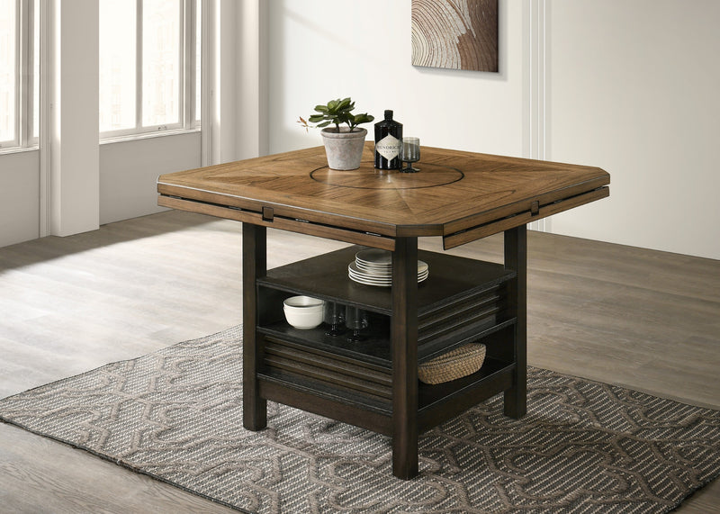 Oakly Brown Round/Square Counter Height Dining Set - Gate FurnitureCounter Height Set