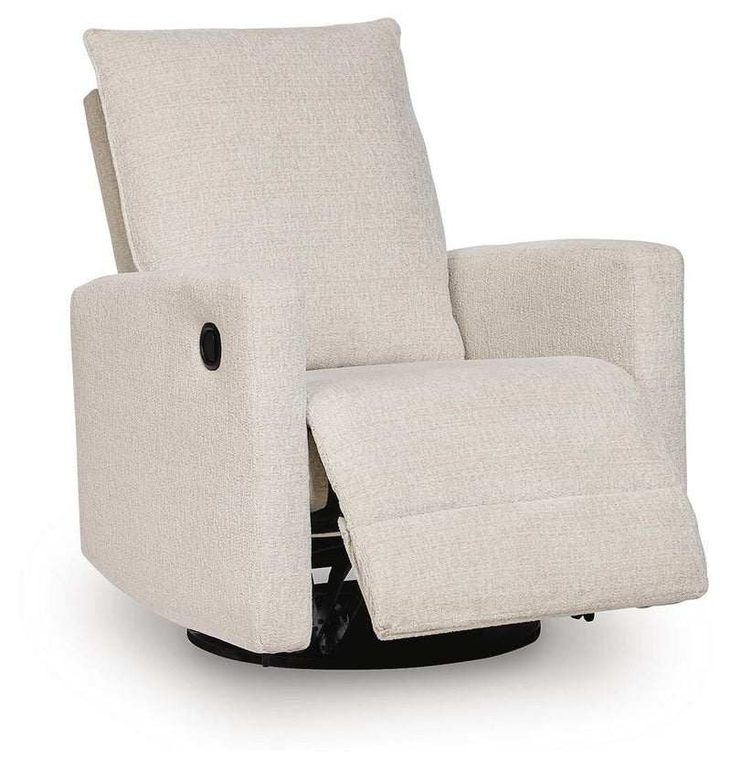 Oaklynn-Manor Canvas Swivel Glider Recliner - PC2440461