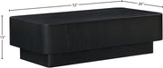 Oakmont Oak Veneer Coffee Table in Black - 99039Black-C