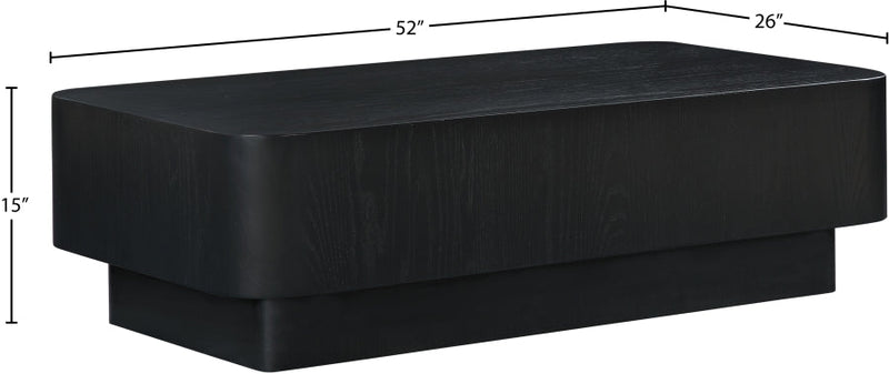Oakmont Oak Veneer Coffee Table in Black - 99039Black-C