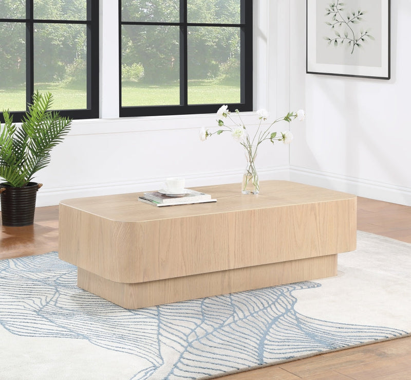Oakmont Oak Veneer Coffee Table in Natural - 99039Natural-C