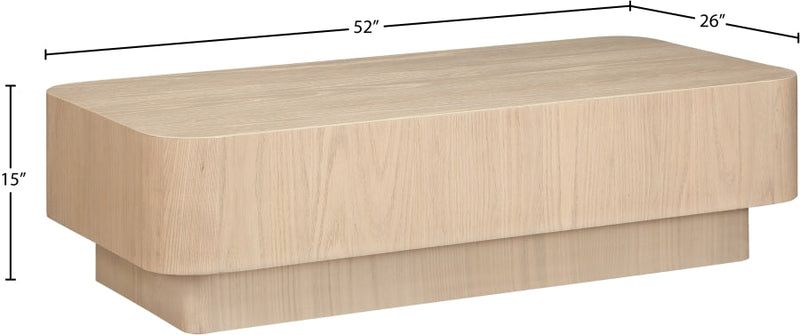 Oakmont Oak Veneer Coffee Table in Natural - 99039Natural-C