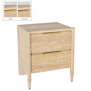 Oakwood Oak Wood Nightstand in White - 860-NS