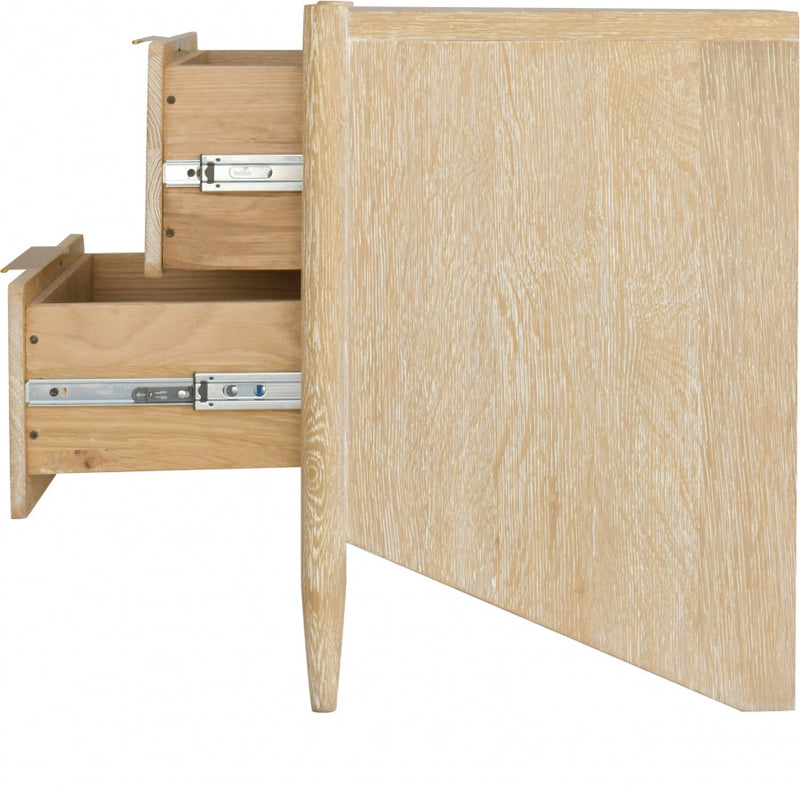 Oakwood Oak Wood Nightstand in White - 860-NS