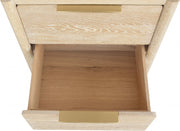 Oakwood Oak Wood Nightstand in White - 860-NS