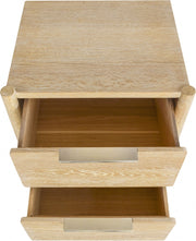 Oakwood Oak Wood Nightstand in White - 860-NS
