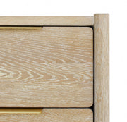 Oakwood Oak Wood Nightstand in White - 860-NS