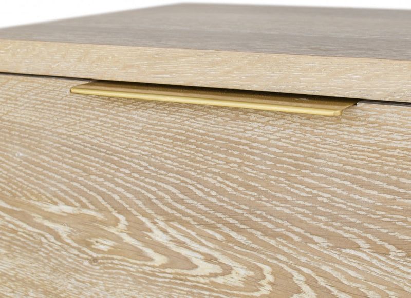 Oakwood Oak Wood Nightstand in White - 860-NS