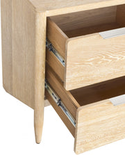 Oakwood Oak Wood Nightstand in White - 860-NS