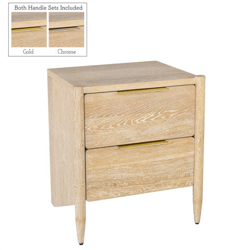 Oakwood Oak Wood Nightstand in White - 860-NS