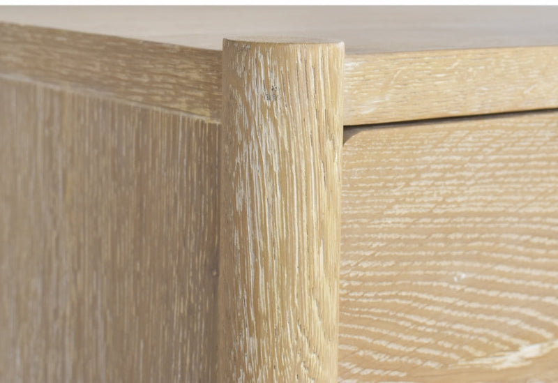 Oakwood Oak Wood Nightstand in White - 860-NS