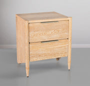 Oakwood Oak Wood Nightstand in White - 860-NS