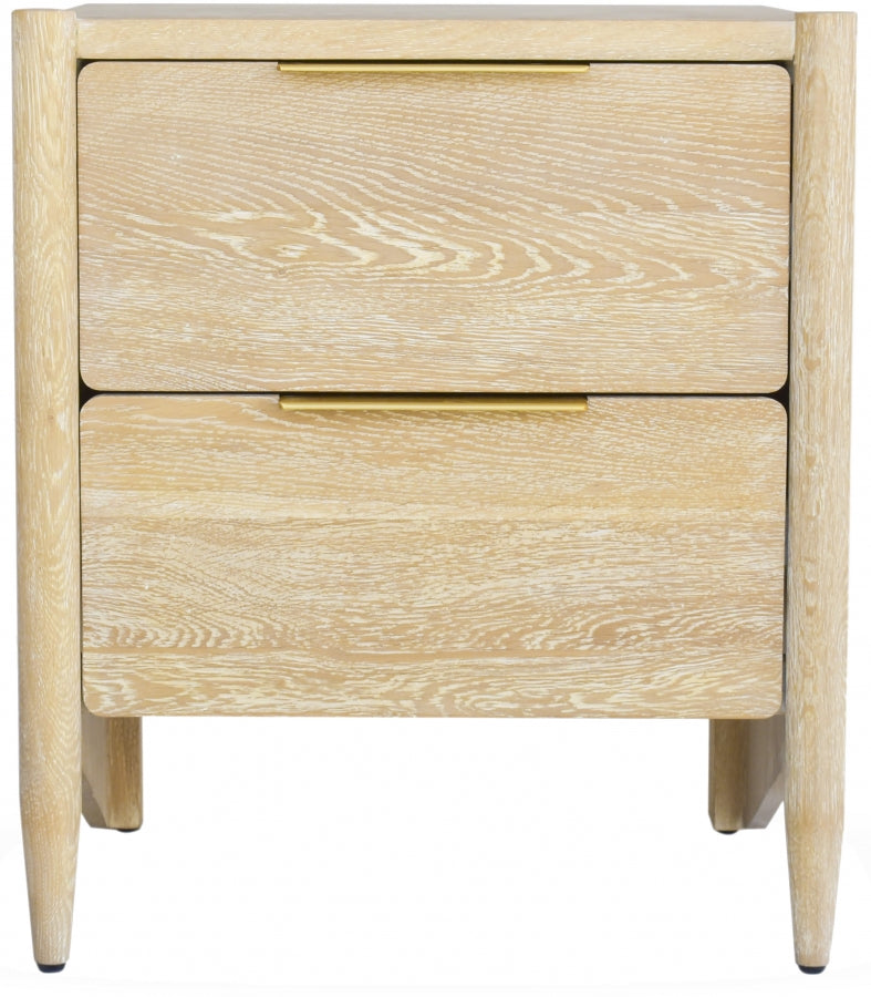 Oakwood Oak Wood Nightstand in White - 860-NS