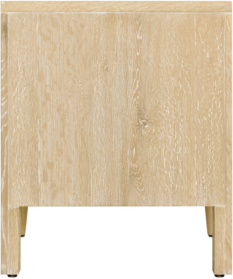 Oakwood Oak Wood Nightstand in White - 860-NS